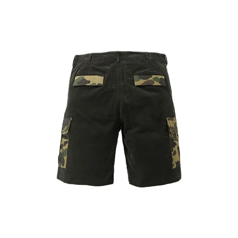Bape 1st Camo Corduroy Wide 6Pocket Shorts-3