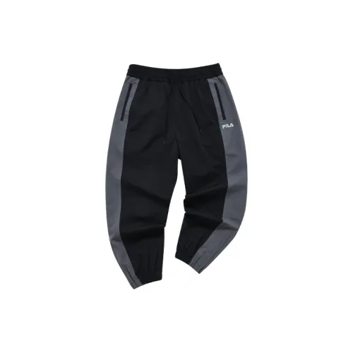 FILA FUSION Knitted Sweatpants Men Pitch Black