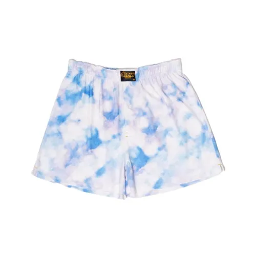 Drew House Letter Logo Series Casual Shorts Unisex White