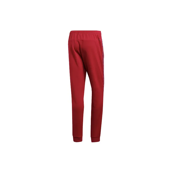 Adidas Knitted Sports Pants Men's Red-1