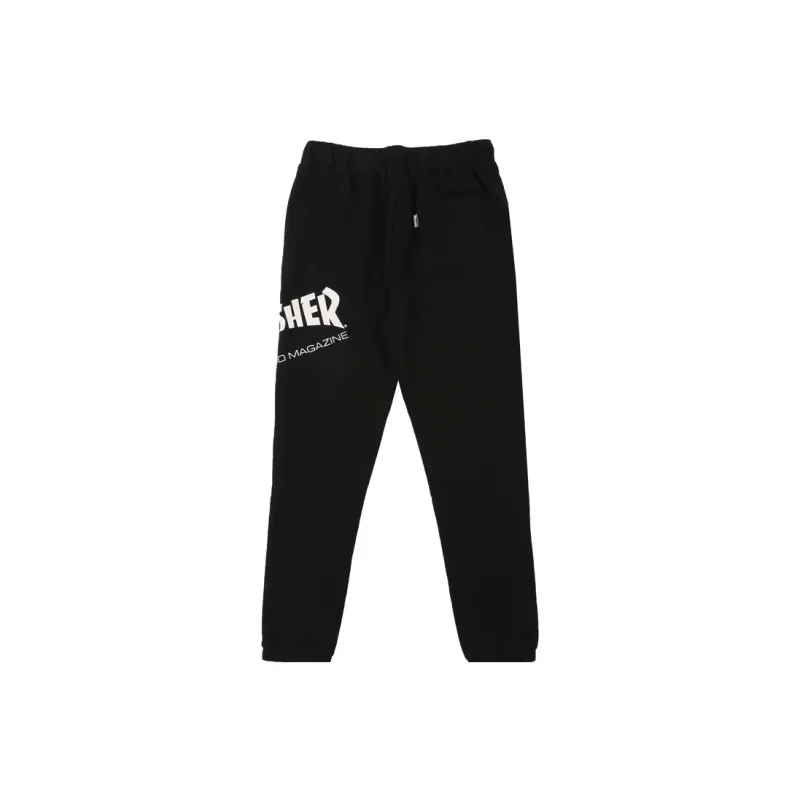 Thrasher Jogger Sports Pants Japan Version Unisex Black-1