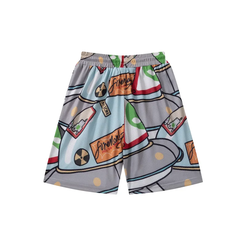 FireMonkey Sports Shorts Unisex Blue-1