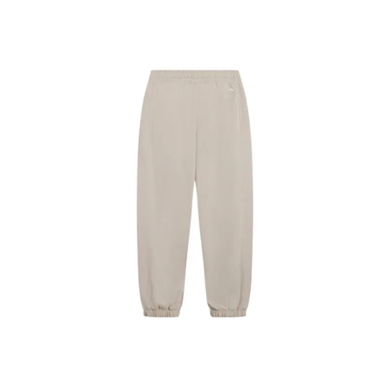 LINING Sports Life Collection Knitted Sweatpants Men Linen Gray-1