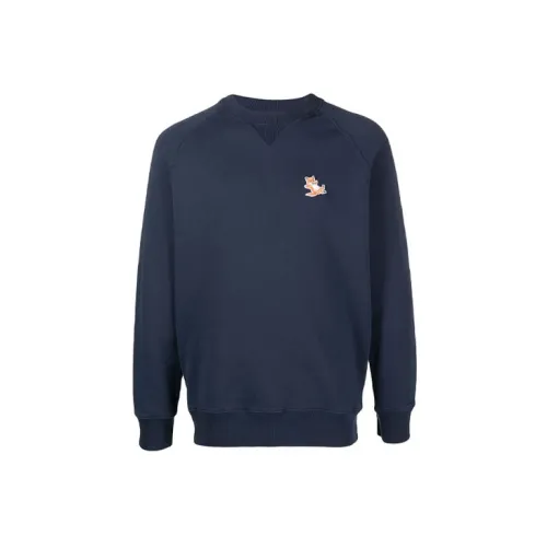 Maison Kitsune Sweatshirts Men Dark Blue