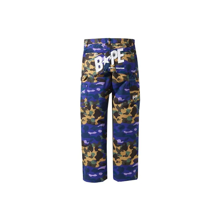 Bape X Heron Preston Mix 1st Camo Duck Painter Pants-1