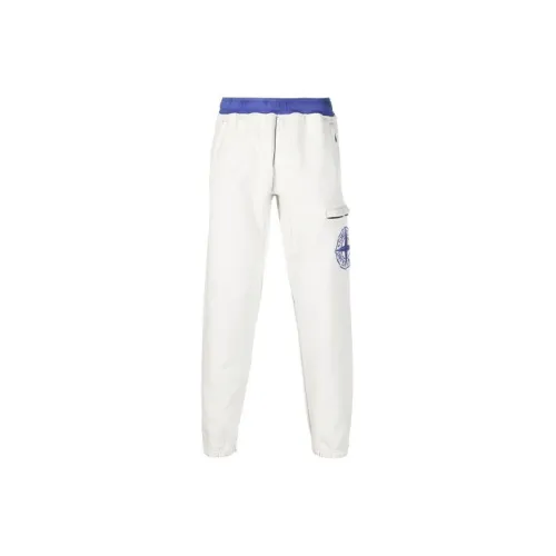 STONE ISLAND Knitted Sweatpants Men White