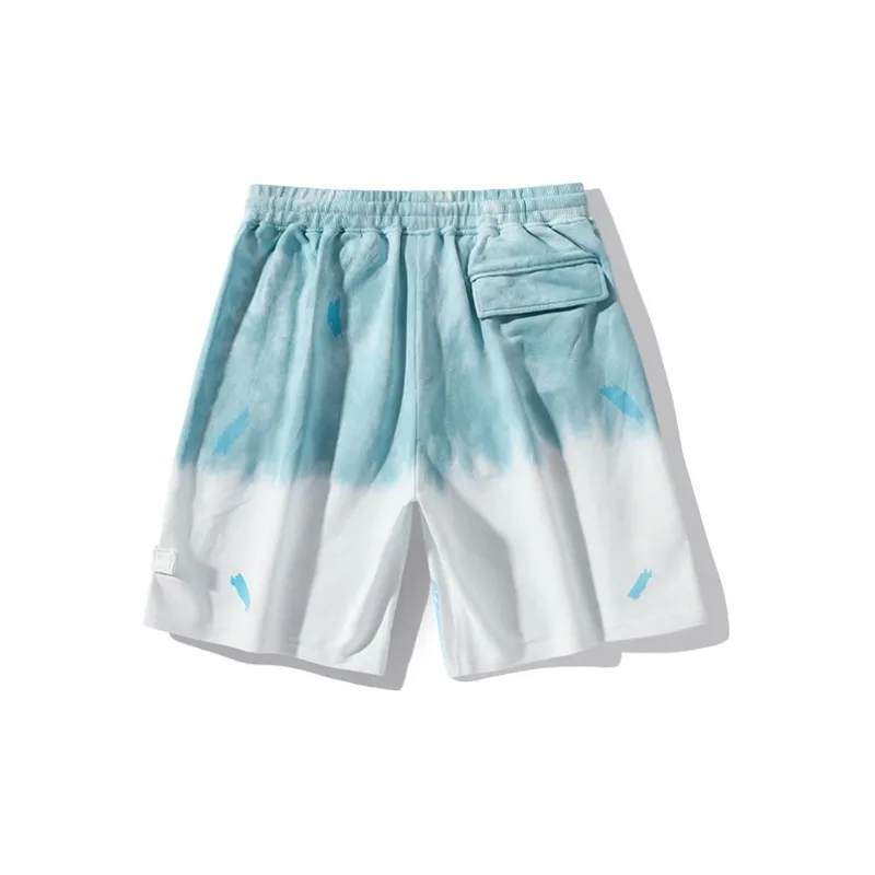 LAMLICKA Loose Fit Shorts Unisex Blue-1