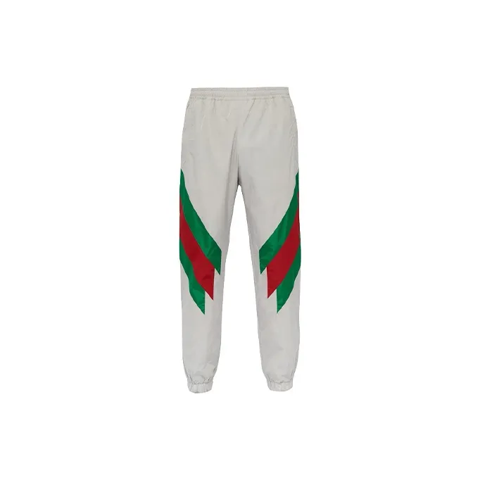 GUCCI Knitted Sports Pants Men's Ivory White-0