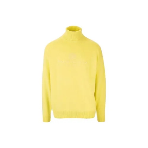 Balenciaga Cashmere Sweaters Men Yellow