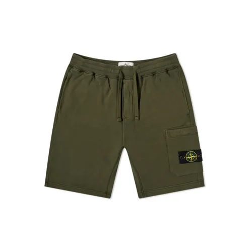 STONE ISLAND Casual Shorts Men Dark Green