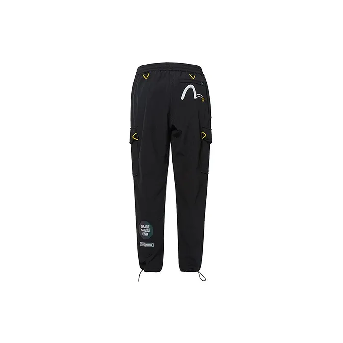 EVISU Cargo Pants Casual Pants Men's Black-1