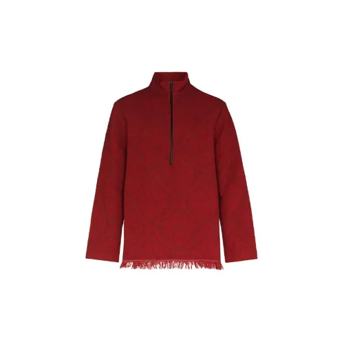 Marine Serre Sweaters Men Red