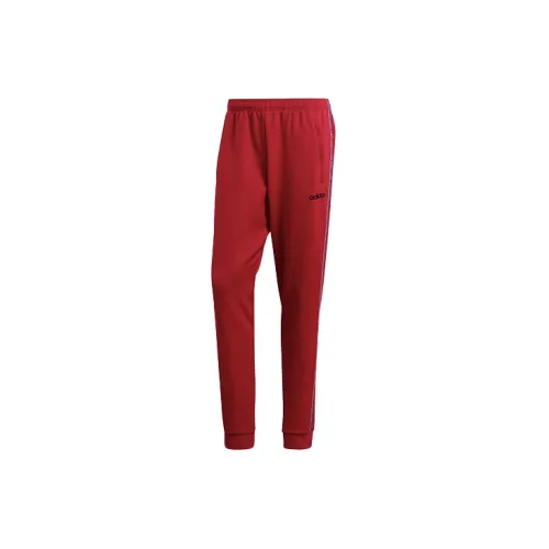 Adidas Knitted Sweatpants Men Red