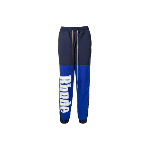 RHUDE Knitted Sweatpants Men Blue