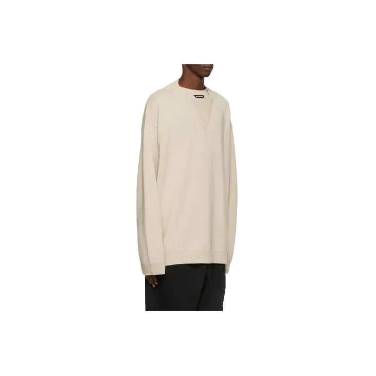 Balenciaga FW21 Sweater Men's Beige Yellow-2