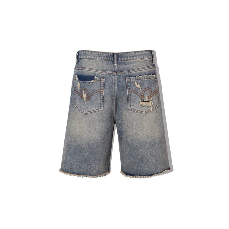ROCAWEAR Loose Fit Shorts Unisex Blue-1
