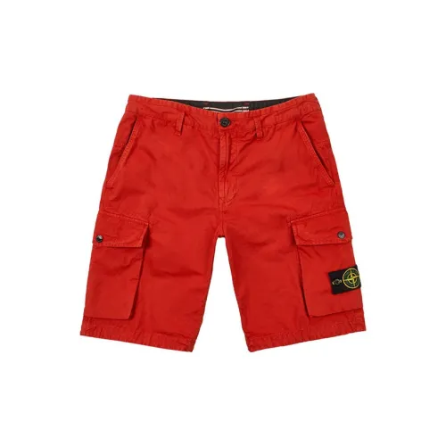 STONE ISLAND Cargo Shorts Unisex Dark Red