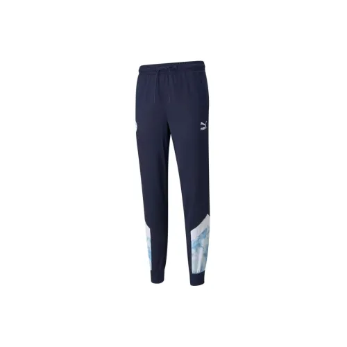 PUMA Manchester City Knitted Sweatpants Men Blue