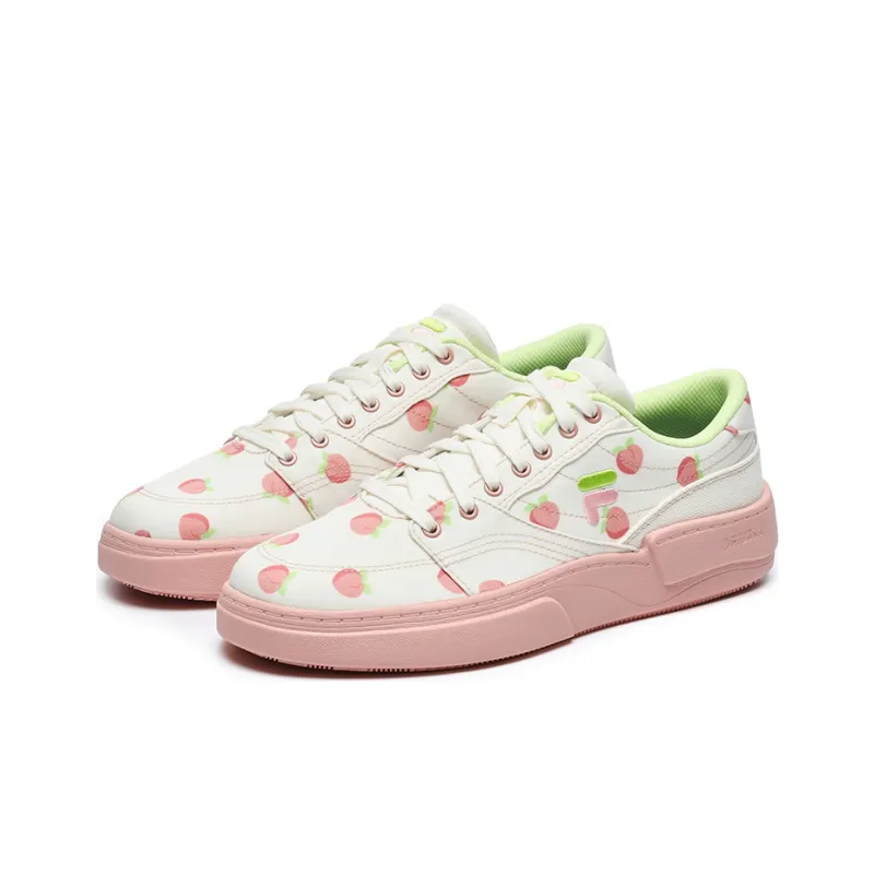 FILA FUSION FLIP Low Top Skateboard Shoes Women's White Coral-1