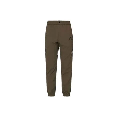 EVISU Knitted Sweatpants Men Dark Army Green