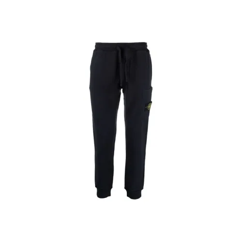 STONE ISLAND Knitted Sweatpants Men Dark Blue