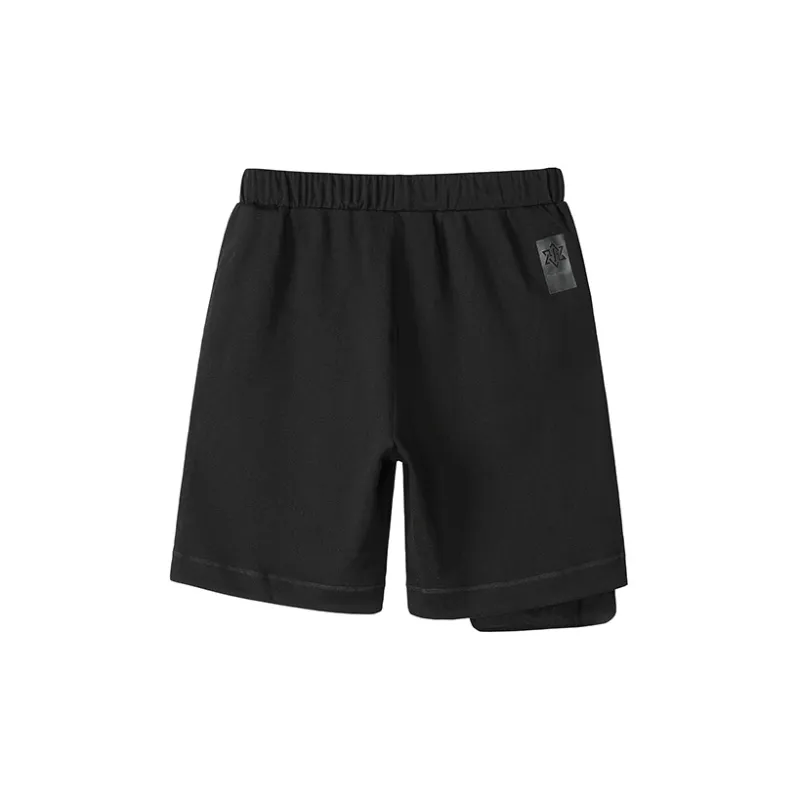 NORVINCY Urban Techwear Elastic String 3D Effect Patch Pocket Cargo Shorts Unisex-2