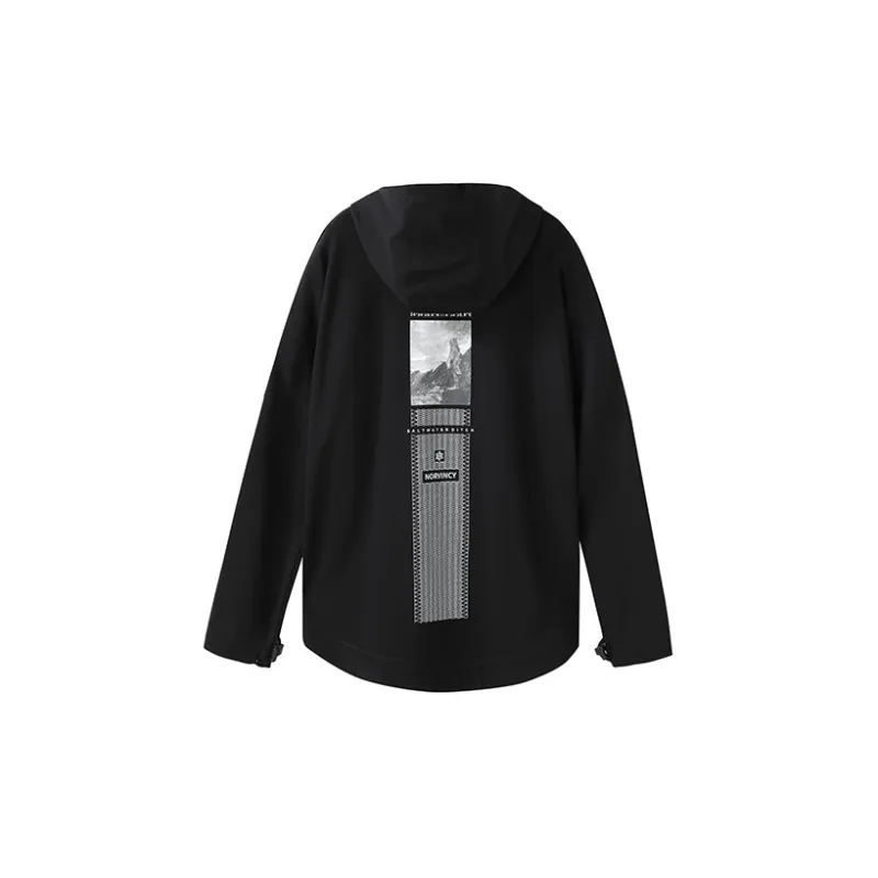 NORVINCY Deconstructed Style Solid Color Hoodie Unisex-1