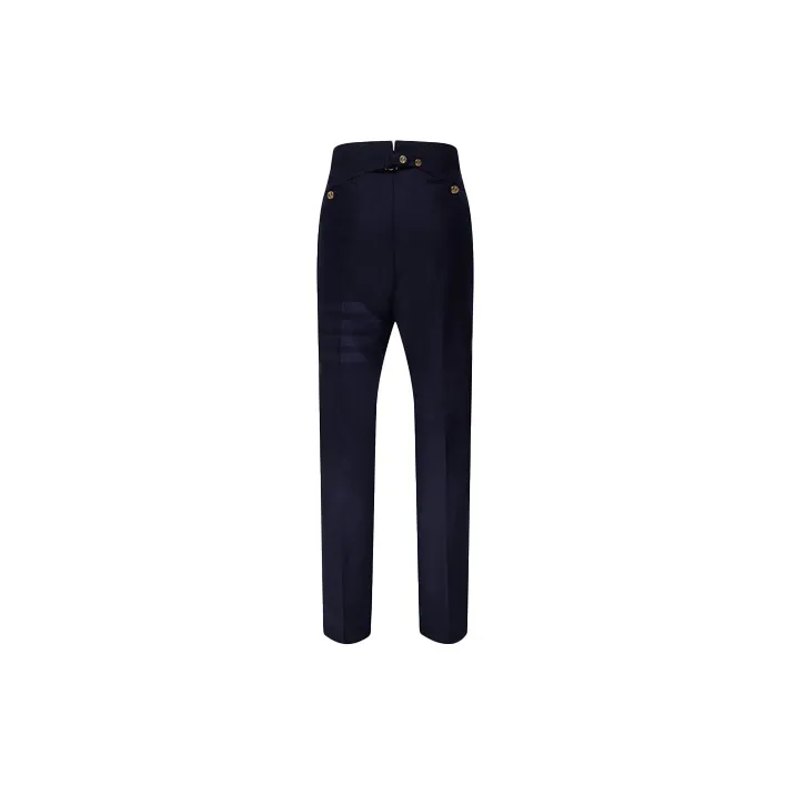 THOM BROWNE Tonal 4 Bar Flannel Trousers-1