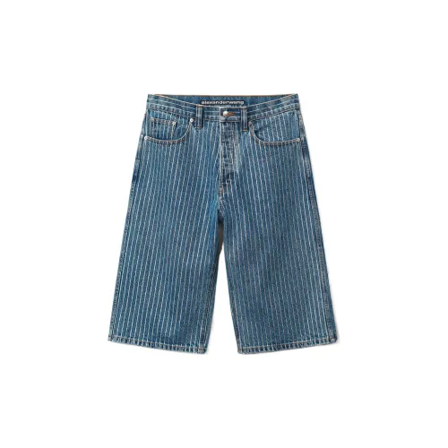 Alexander Wang Denim Shorts Unisex Dark Blue