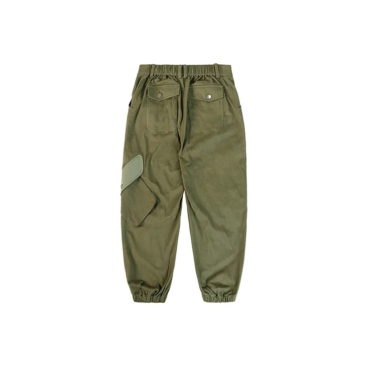 WOOKONG Casual Pants Men's Army Green-1
