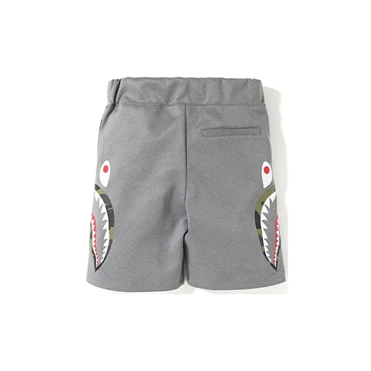 A BATHING APE Shark Series Casual Shorts Men's Gray-1