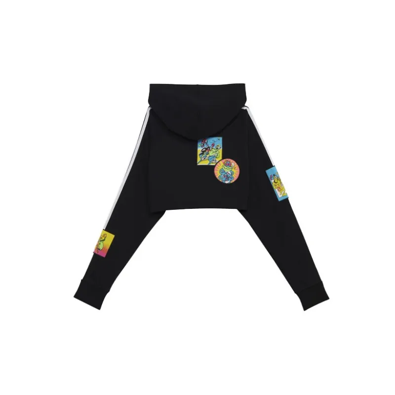 Adidas X Jeremy Scott Women'ss Cropped Hoodie Black-1