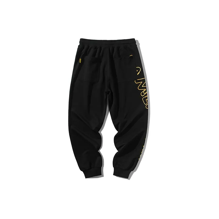 LAMLICKA Knitted Sweatpants Unisex Black-1