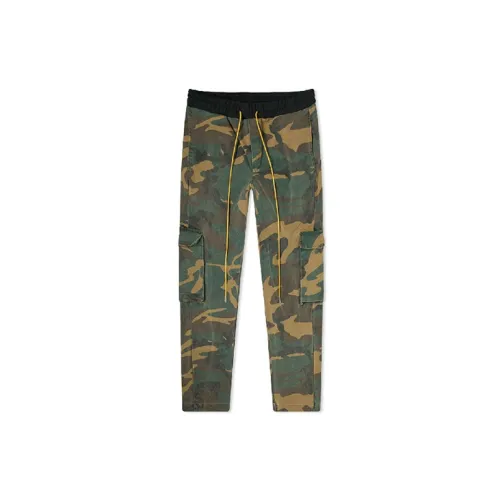 RHUDE Cargo Pants Men Green Camouflage