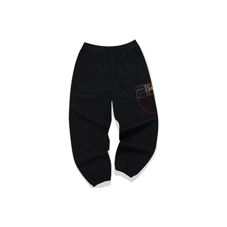 FILA FUSION x Marcelo Burlon Knitted Sweatpants Men's Pitch Black-1