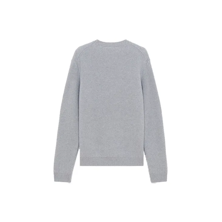 Maison Kitsune Cashmere Sweaters Unisex Gray-1
