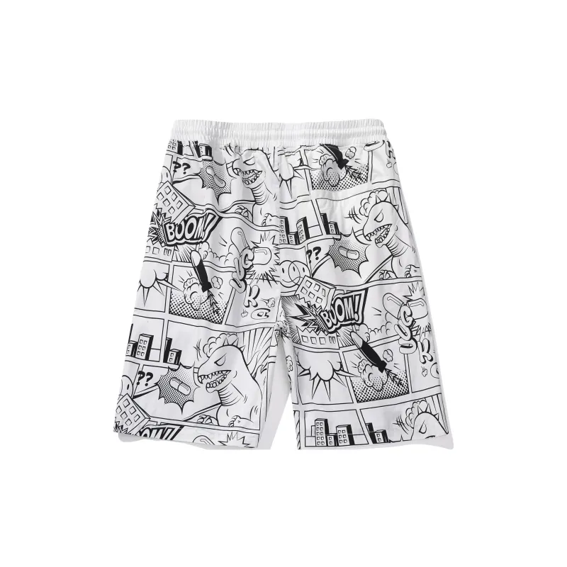 Guuka Casual Shorts Unisex White-1