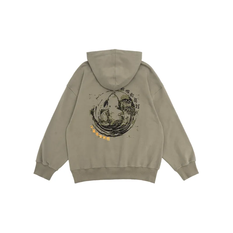 LUJIAMEN Sweatshirts Men Brown-1
