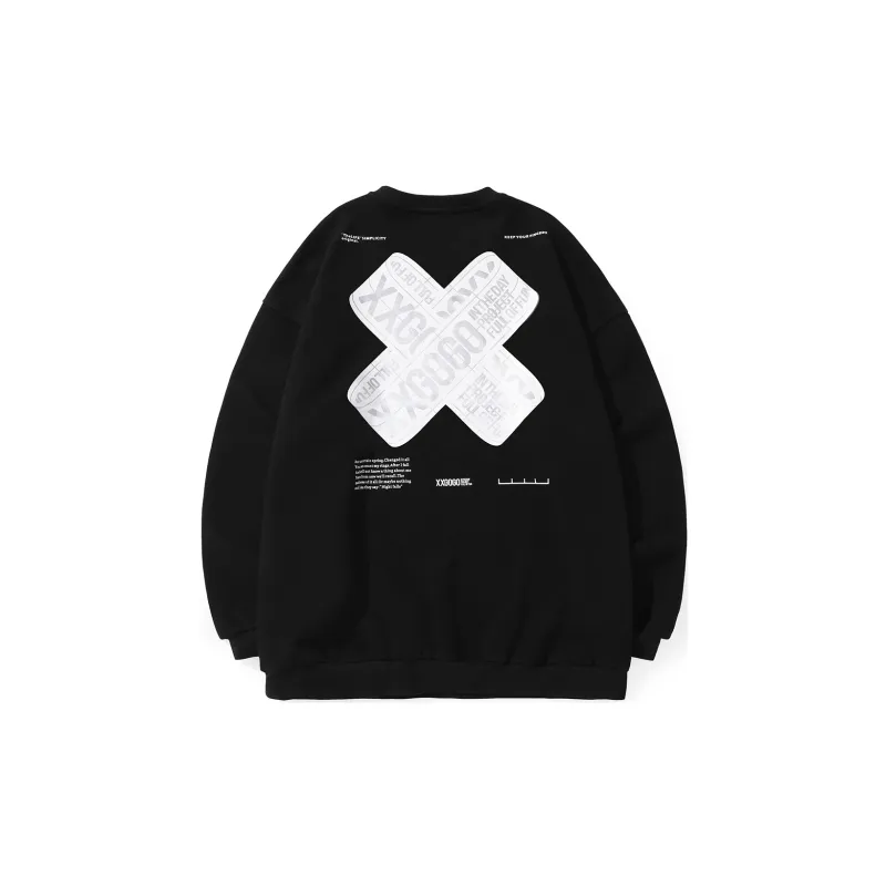 XXGOGO Crew Neck Loose Fit Regular Sweatshirt Unisex-1
