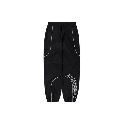 DANGEROUSPEOPLE Knitted Sweatpants Unisex Black