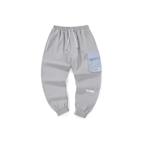 BIRDTALK Knitted Sweatpants Unisex Gray