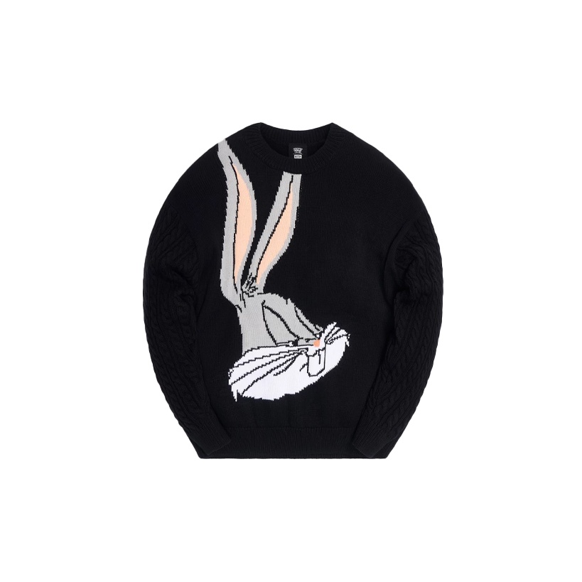 KITH X Bugs Bunny Crewneck Sweater　 XL KITH x Looney Tunes Bugs Bunny Crewneck 'Black' KH2494-100