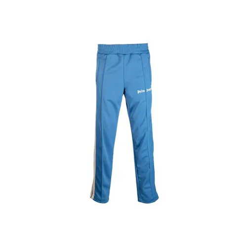 PALM ANGELS Knitted Sweatpants Men Blue