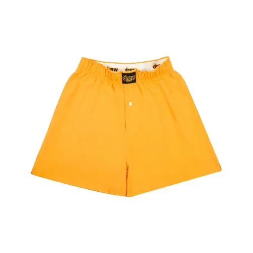 Drew House Letter Logo Series Casual Shorts Unisex Yellow