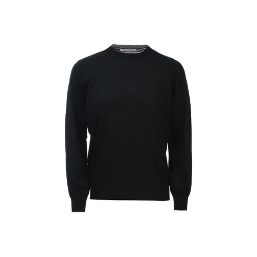 Brunello Cucinelli Cashmere Sweaters Men Black