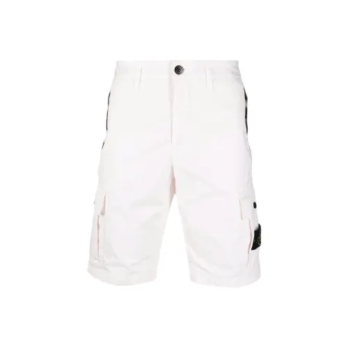 STONE ISLAND Cargo Shorts Men White