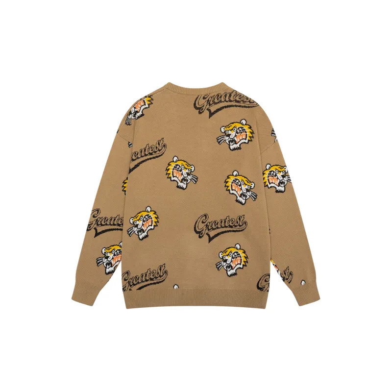 Loose Fit Sweater Unisex Earth Yellow-1