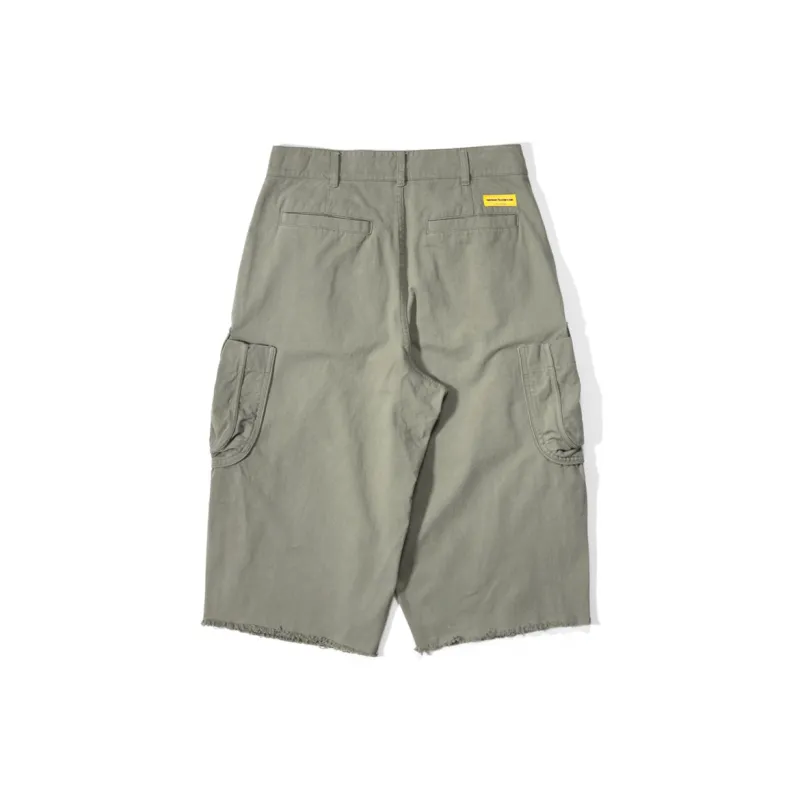 DAKYAM Baggy Pants Casual Pants Unisex Olive-1