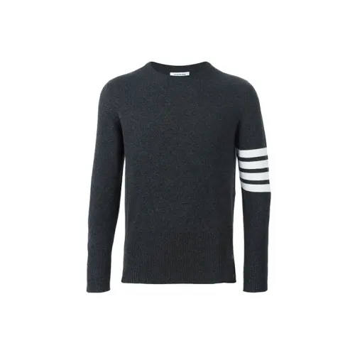 THOM BROWNE Cashmere Sweaters Men Dark Gray