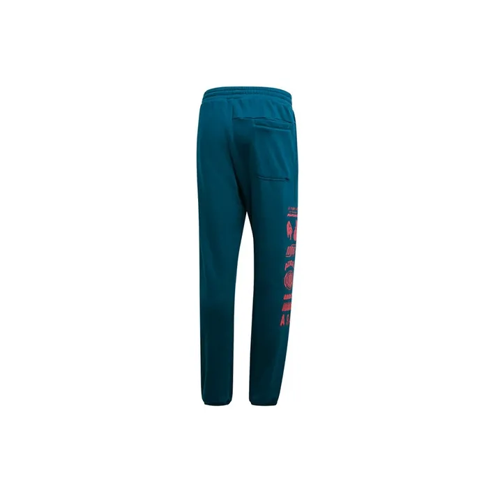 Adidas Knitted Sweatpants Men Blue-1
